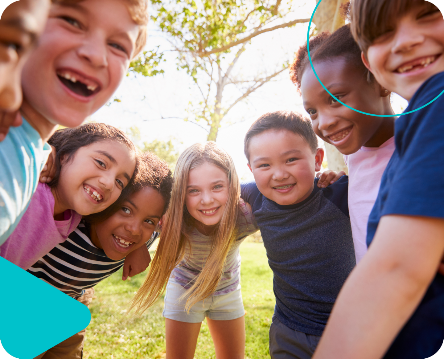 Smiling group of kids